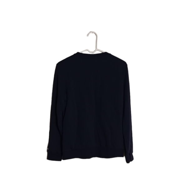 Adidas Women's Navy Long Sleeve Pullover Sweatshirt With Logo. Size M - Picture 2 of 5